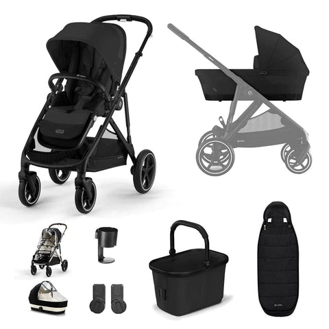 Cybex Gazelle S - Essential Bundle - Moon Black