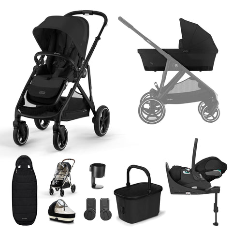 Cybex Gazelle S - Luxury Cloud T Bundle - Moon Black