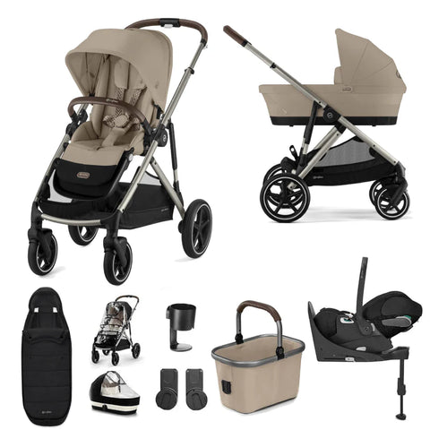 Cybex Gazelle S - Luxury Cloud T Bundle - Almond Beige