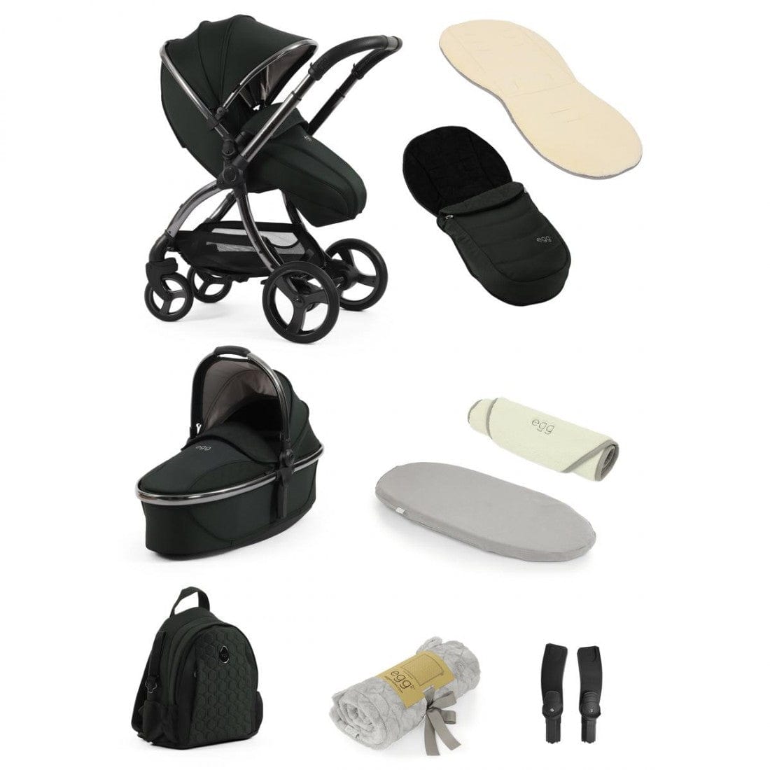 Bababoom Boutique Black Olive Egg3 9 Piece Snuggle Bundle