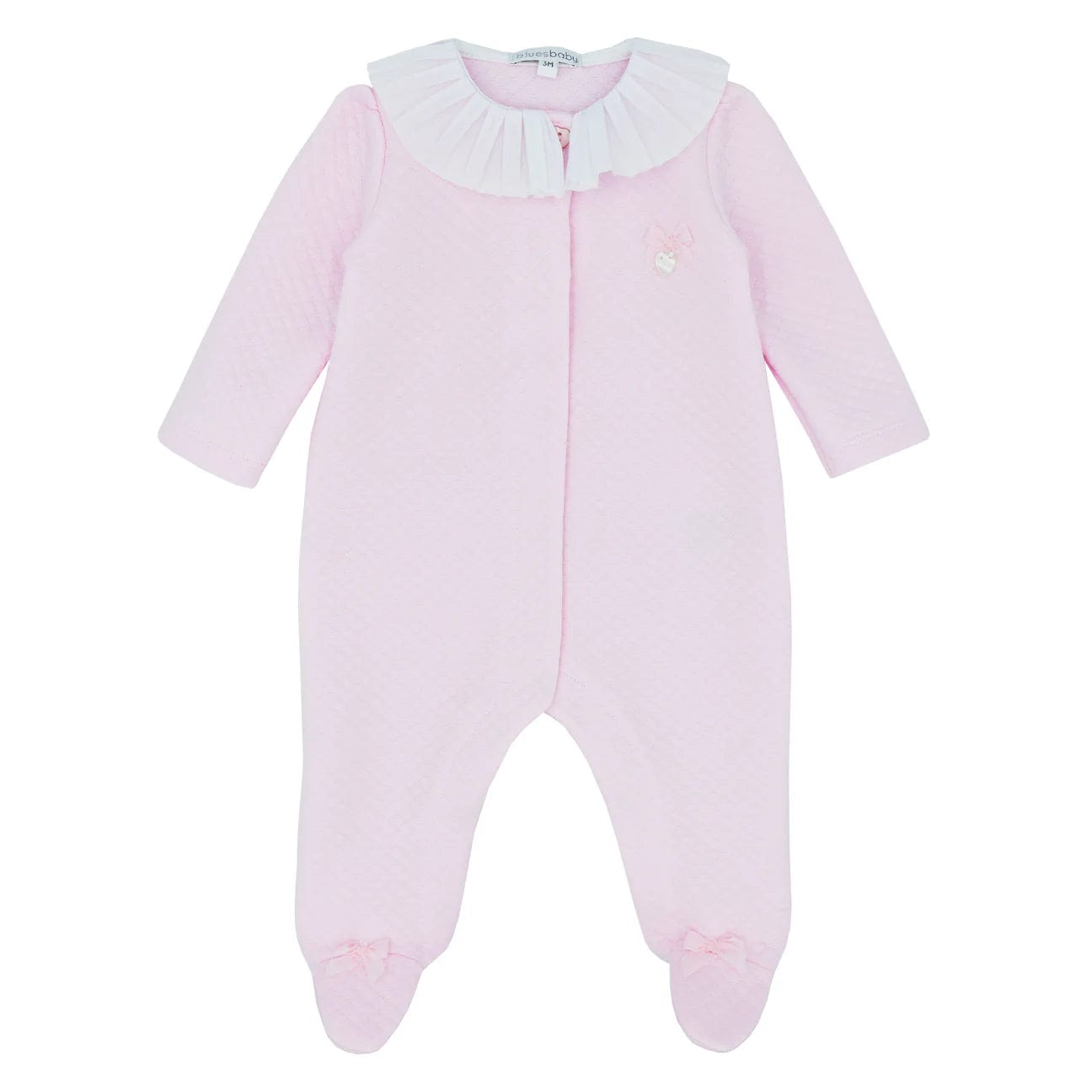 Blues Baby Babygrow Blues Baby Pink Quilted Babygrow