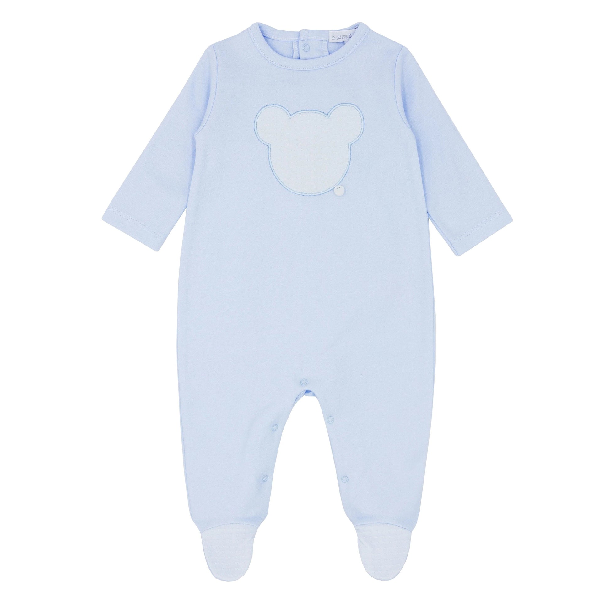 Blues Baby Romper Blues Baby Blue Cotton Bear Babygrow