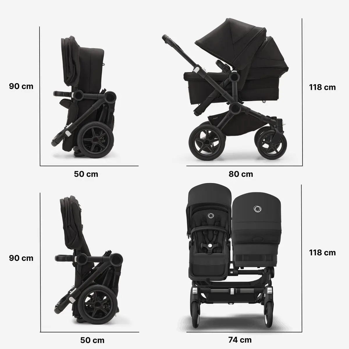 Bugaboo Prams & Pushchairs Bugaboo Donkey5 Duo - Grey Melange