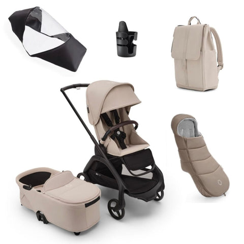 Bugaboo Prams & Pushchairs Bugaboo Dragonfly Essential Bundle -Desert Taupe