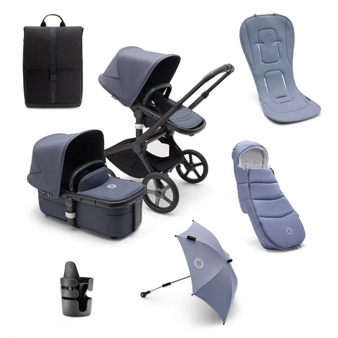 Bugaboo Prams & Pushchairs Bugaboo Fox 5 Complete Bundle - Stormy Blue