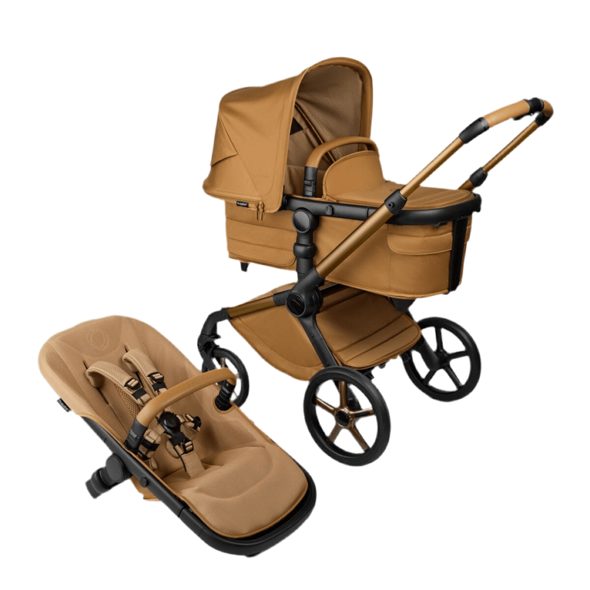 Bugaboo Prams & Pushchairs Bugaboo Fox 5 Noir  LIMITED EDITION- Amber Glow