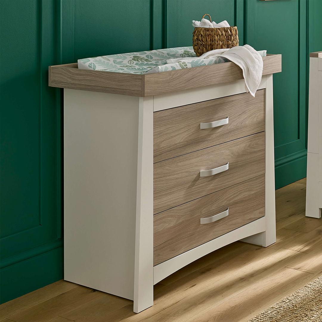 Cuddleco Nursery Furniture CuddleCo Ada Dresser & Changer - White/Ash (Copy)