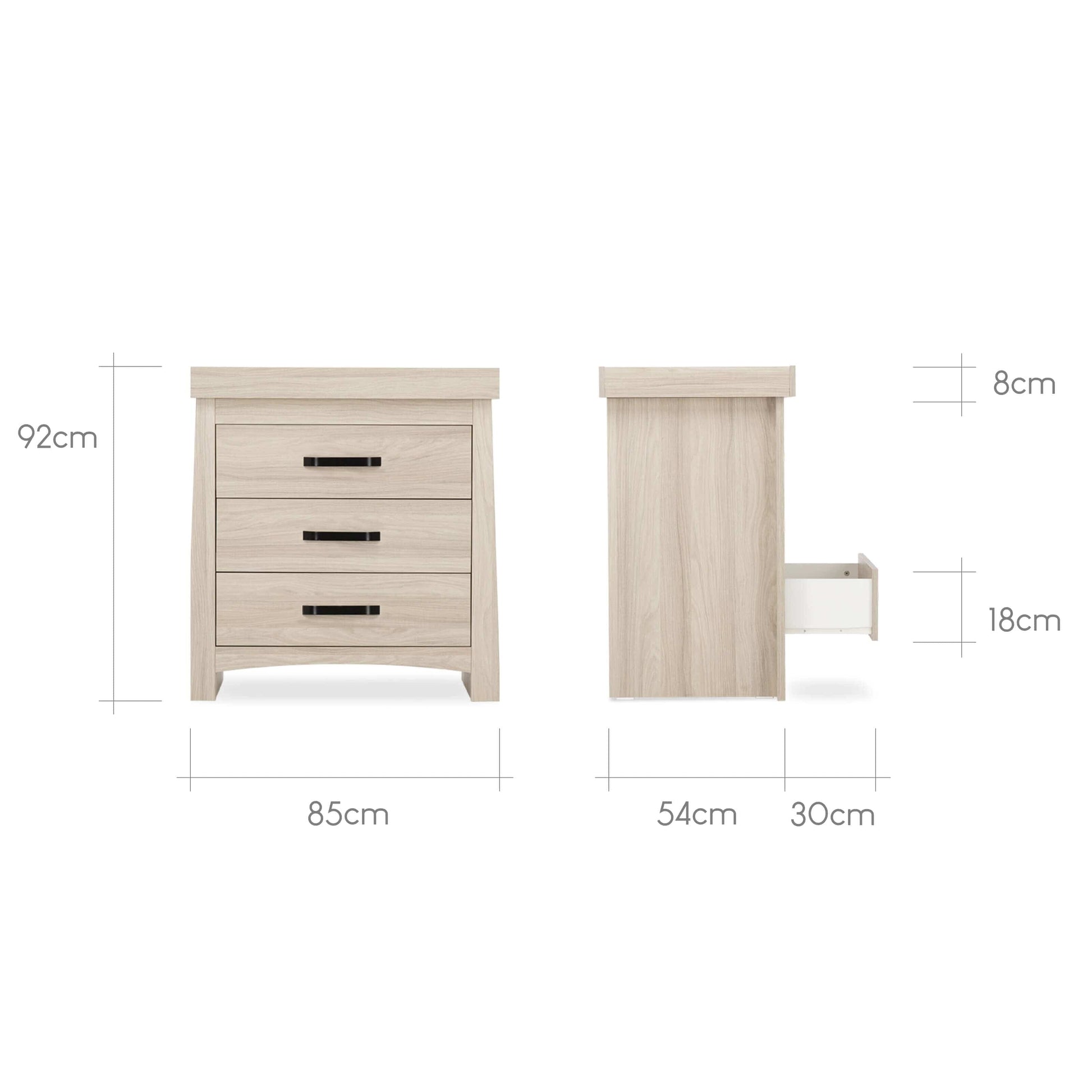 Cuddleco Nursery Furniture CuddleCo Isla 2 Piece Nursery Furniture Set - Ash