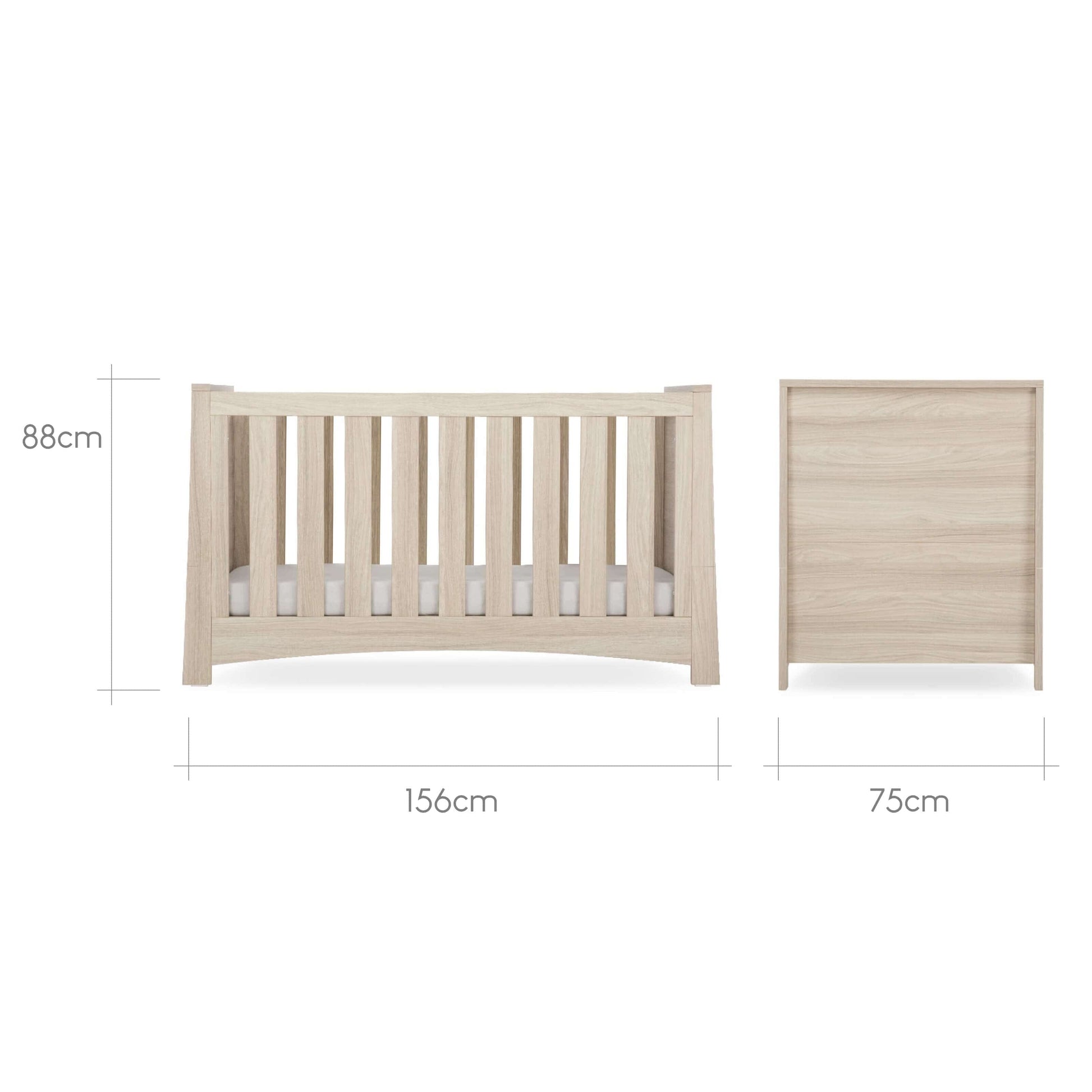 Cuddleco Nursery Furniture CuddleCo Isla 2 Piece Nursery Furniture Set - Ash