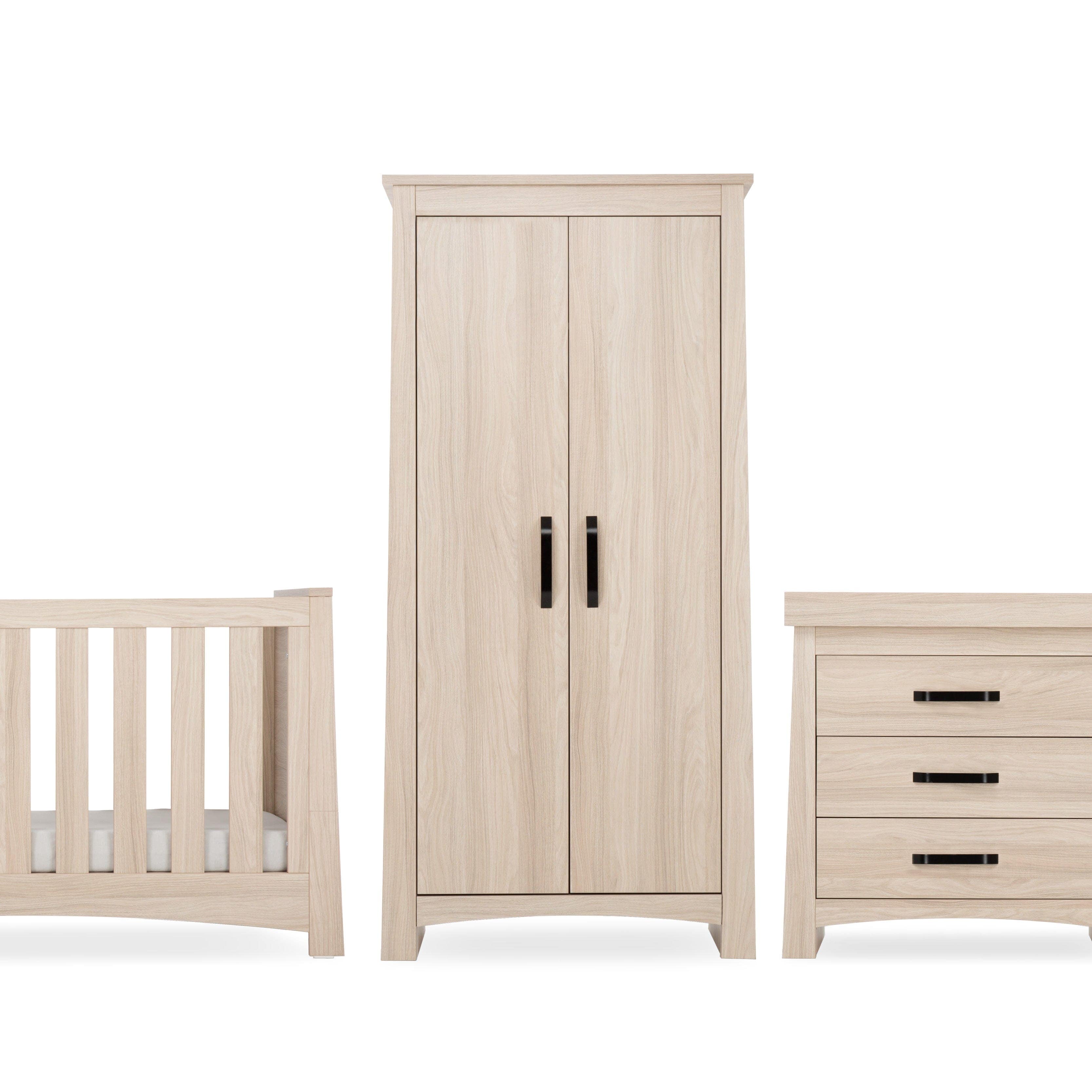 Cuddleco Nursery Furniture CuddleCo Isla 3 Piece Nursery Furniture Set - Ash