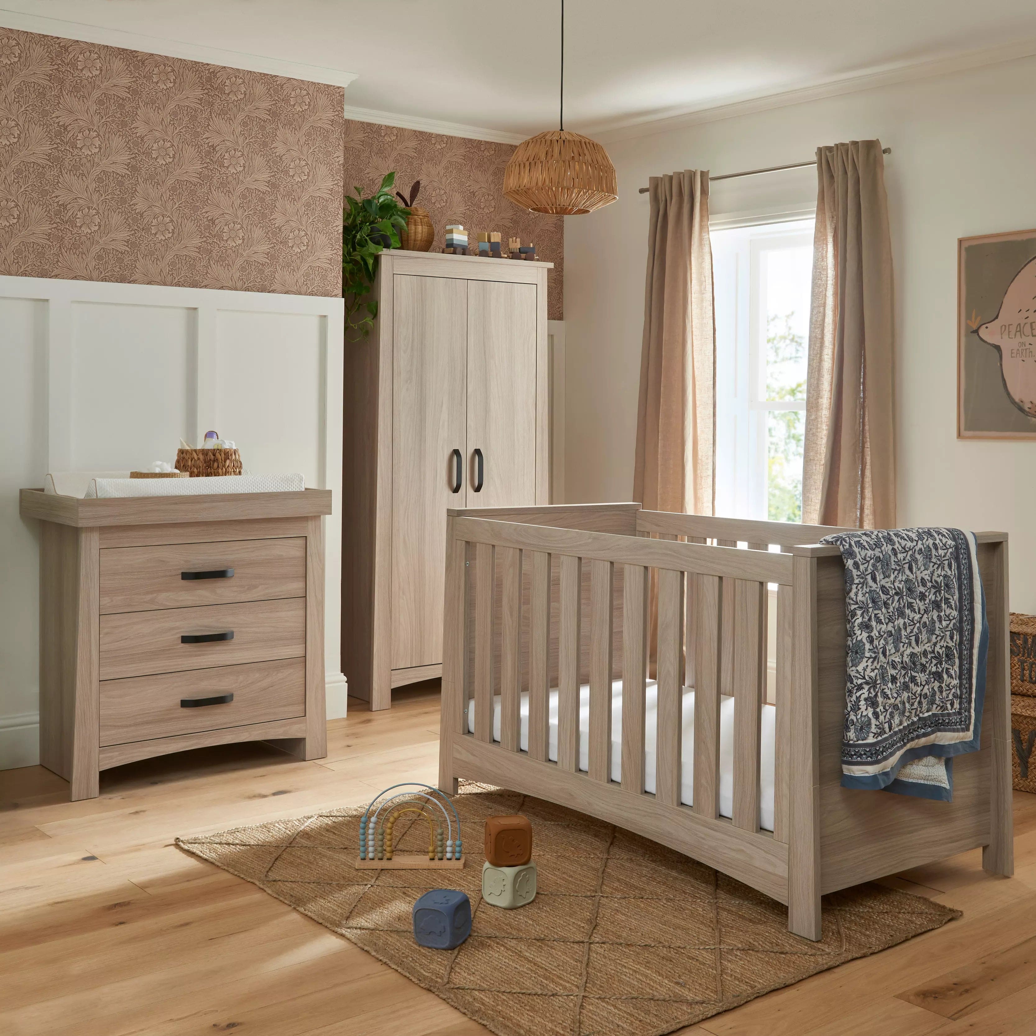 Cuddleco Nursery Furniture CuddleCo Isla 3 Piece Nursery Furniture Set - Ash