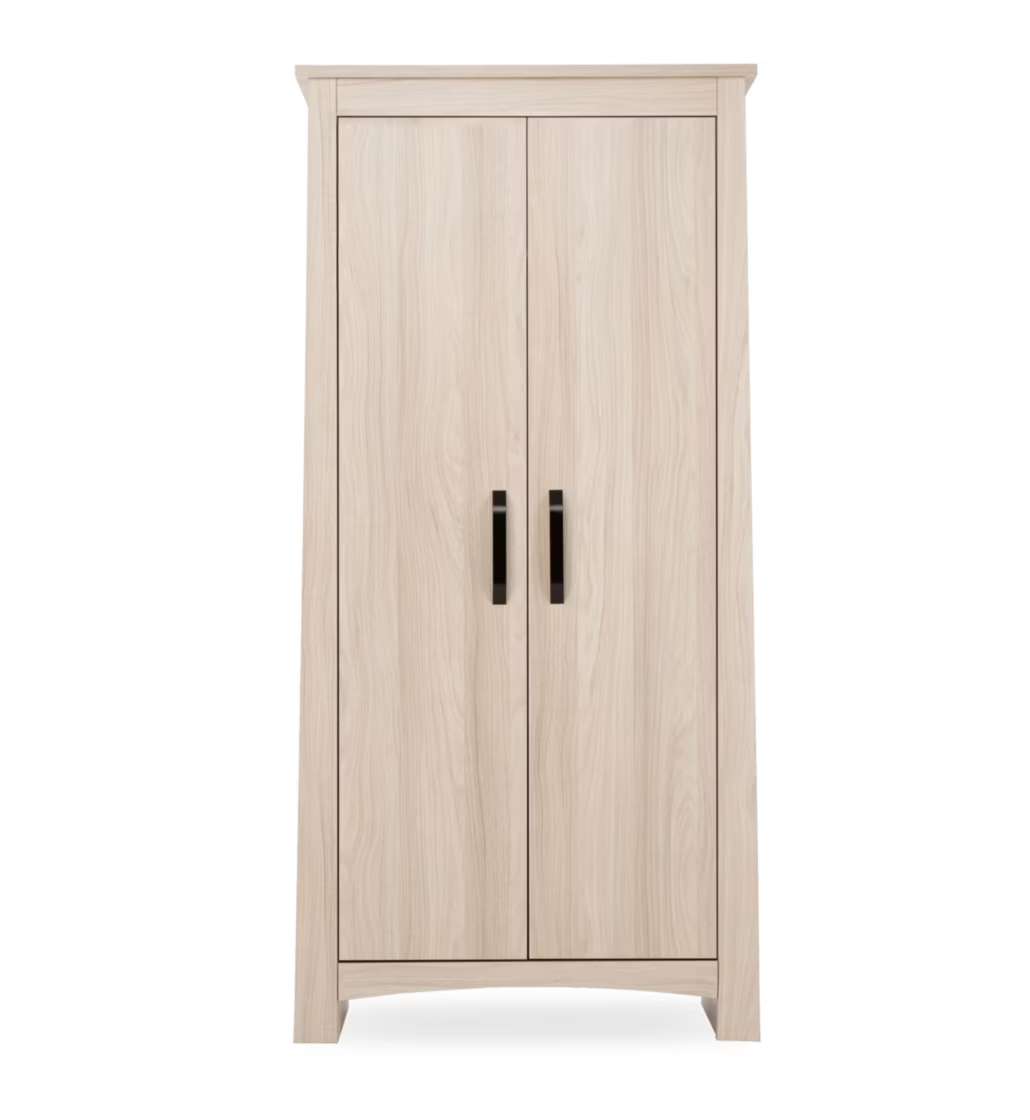 Cuddleco Nursery Furniture CuddleCo Isla Double Wardrobe - Ash