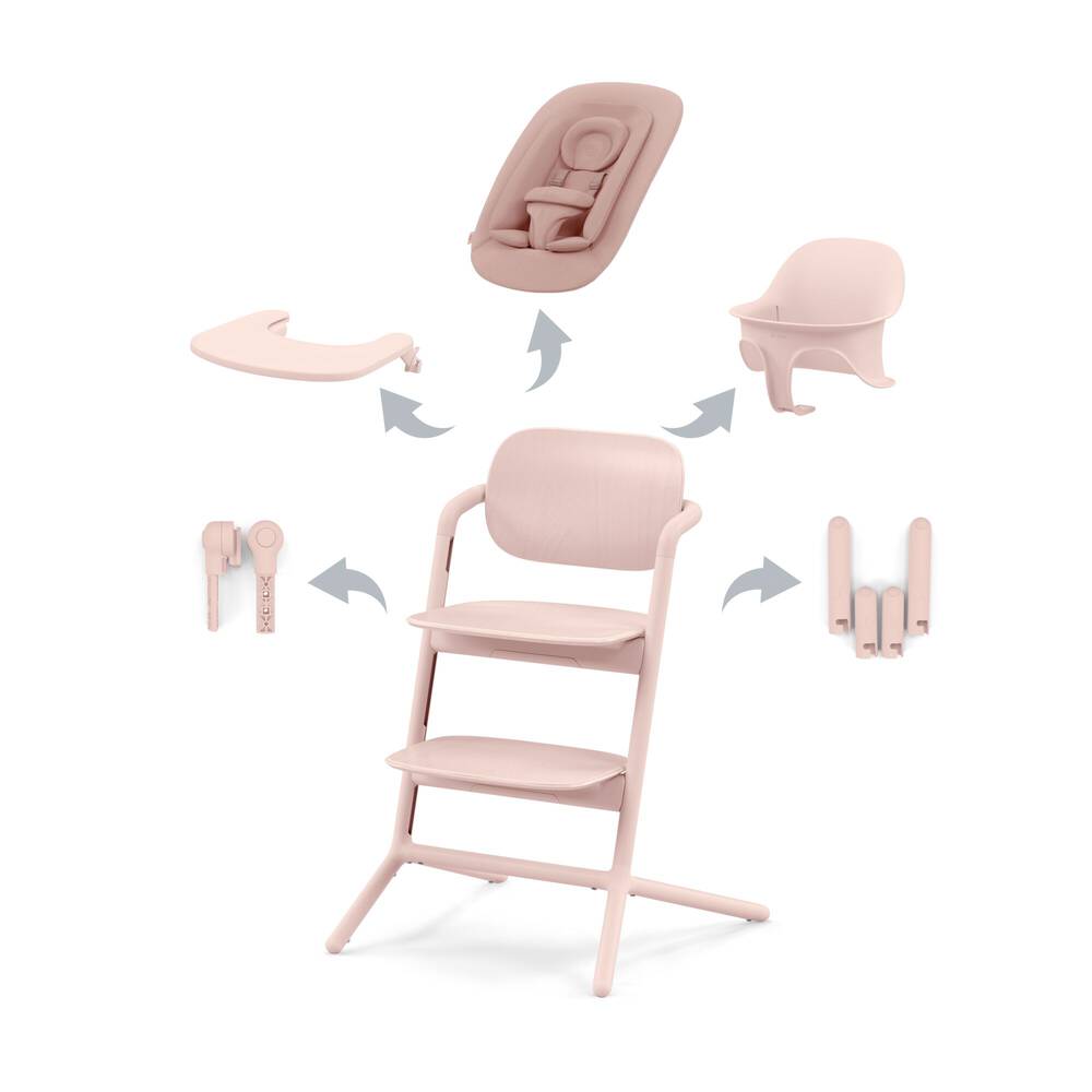 Cybex Highchair Cybex LEMO 4-in-1 Highchair - Pearly Pink