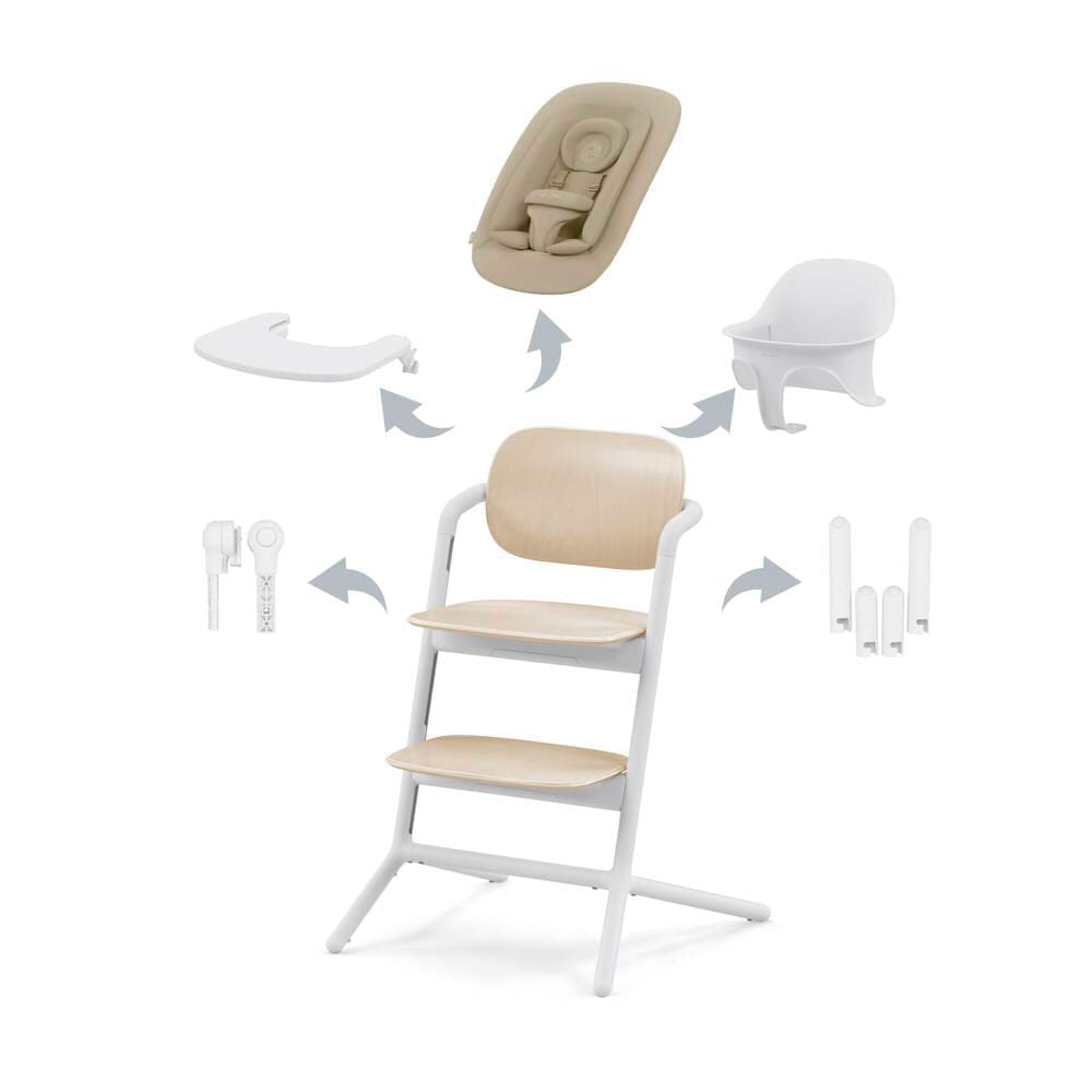 Cybex Highchair Cybex LEMO 4-in-1 Highchair - Sand White