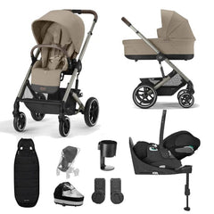 Cybex Prams Cybex Balios S Lux  Cloud T Luxury Bundle - Almond Taupe