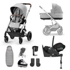 Cybex Prams Cybex Balios S Lux  Cloud T Luxury Bundle - Lava Grey