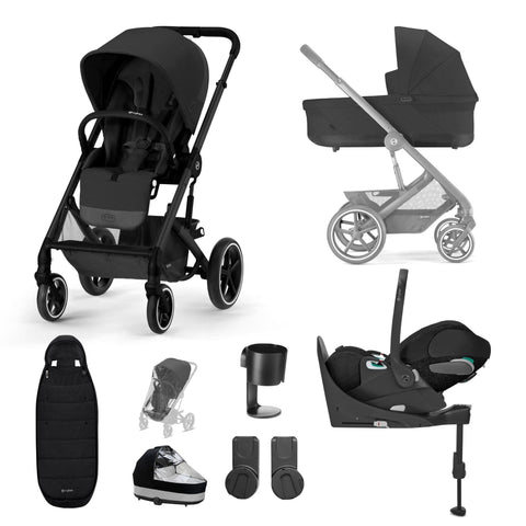 Cybex Prams Cybex Balios S Lux  Cloud T Luxury Bundle - Moon Black