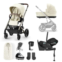 Cybex Prams Cybex Balios S Lux  Cloud T Luxury Bundle - Seashell Beige