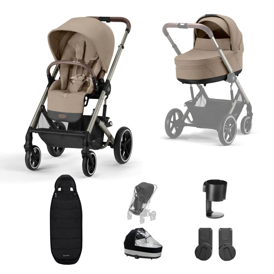 Cybex Prams Cybex Balios S Lux Essential Bundle - Almond Beige