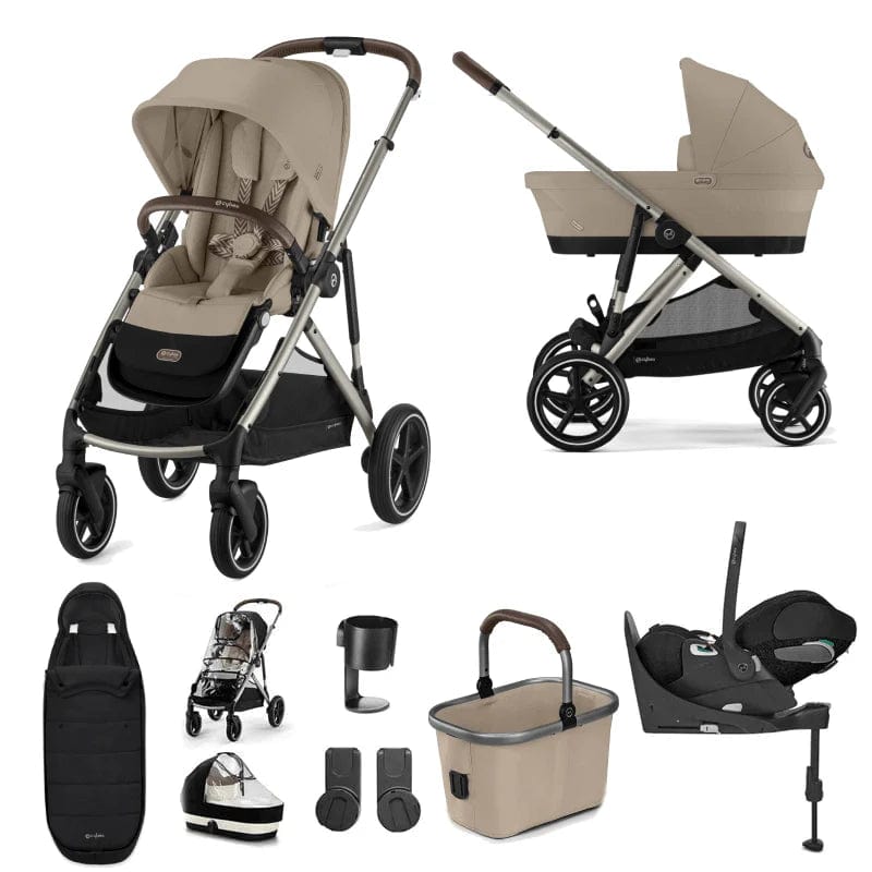 Cybex Prams Cybex Gazelle S - Luxury Cloud T Bundle - Almond Beige