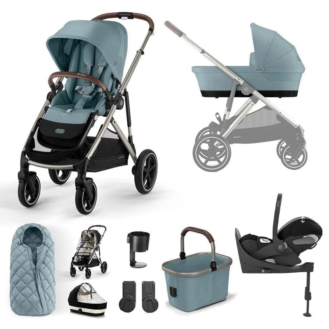 Cybex Prams Cybex Gazelle S - Luxury Cloud T Bundle - Sky Blue