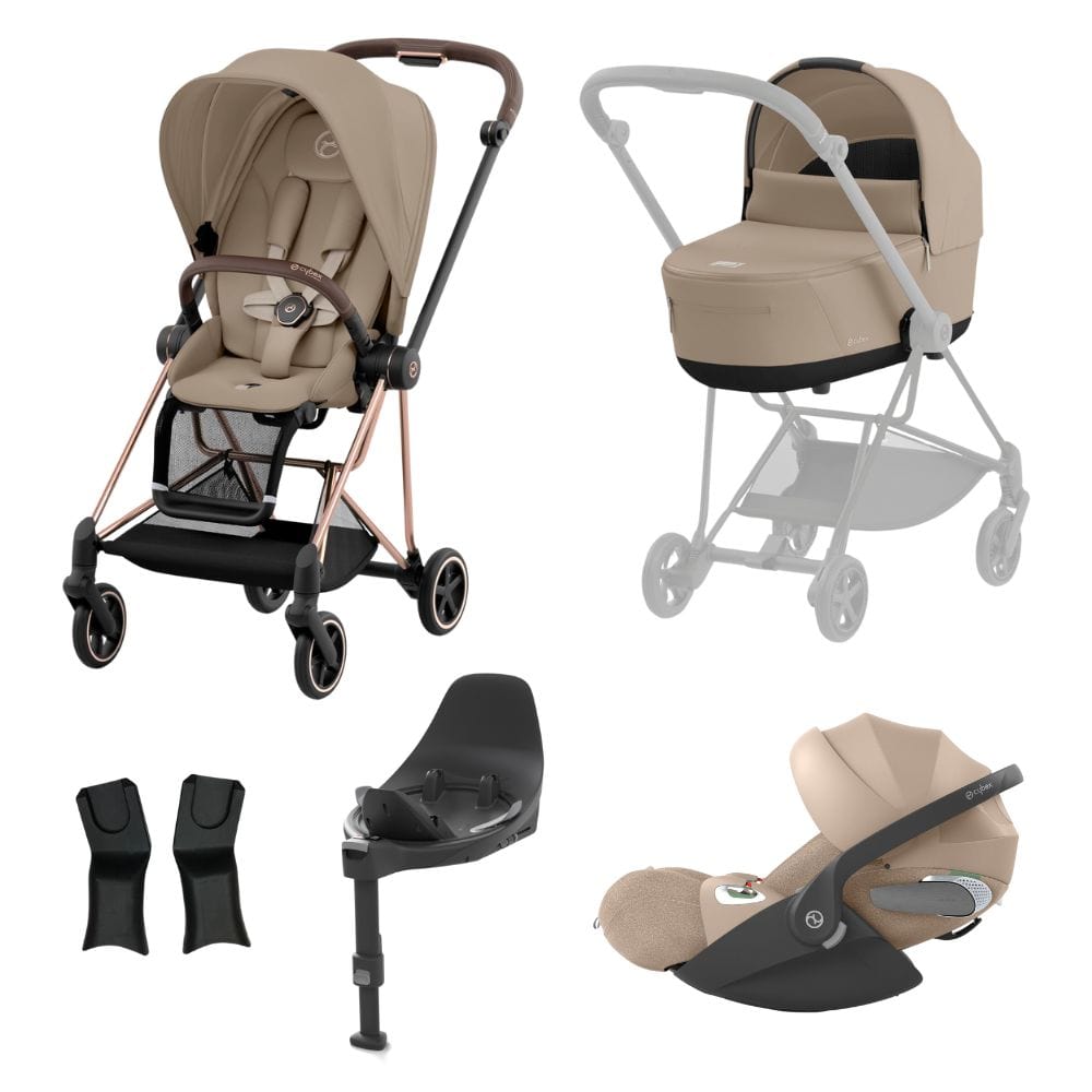 Cybex Prams & Pushchairs Cozy Beige Cybex Mios Rose Gold