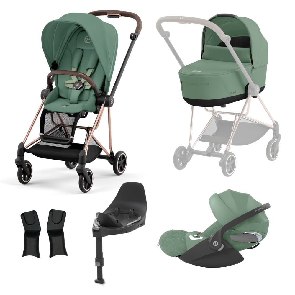 Cybex Prams & Pushchairs Leaf Green Cybex Mios Rose Gold