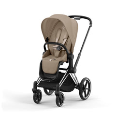 Cybex Pushchair Chrome Frame (Black Handle/Bumper Bar) / Cosy Beige - Pre Order September Cybex PRIAM - Chrome │ Black