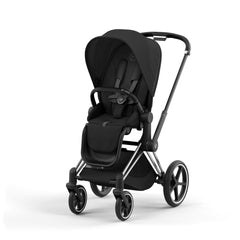 Cybex Pushchair Chrome Frame (Black Handle/Bumper Bar) / Sepia Black - Pre Order September Cybex PRIAM - Chrome │ Black