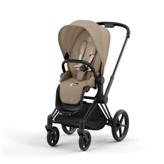 Cybex Pushchair Matt Black (Black Handle/Bumper Bar) / Cosy Beige - Pre Order September Cybex PRIAM - Matt Black