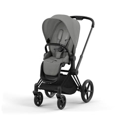 Cybex Pushchair Matt Black (Black Handle/Bumper Bar) / Mirage Grey Cybex PRIAM - Matt Black