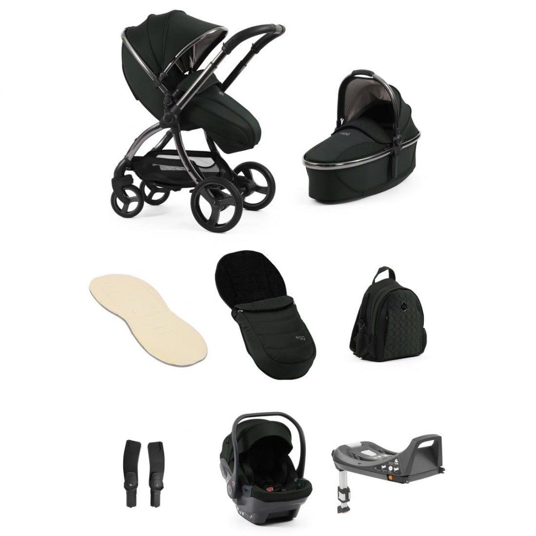 Egg Black Olive / Egg Shell Egg3 Travel System Bundle