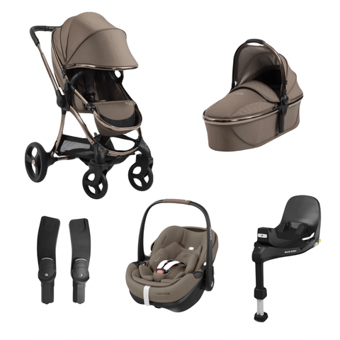 Egg Pram & Car Seat Bundles Egg3 Mink Bundle with Maxi Cosi Pebble 360 Bundle