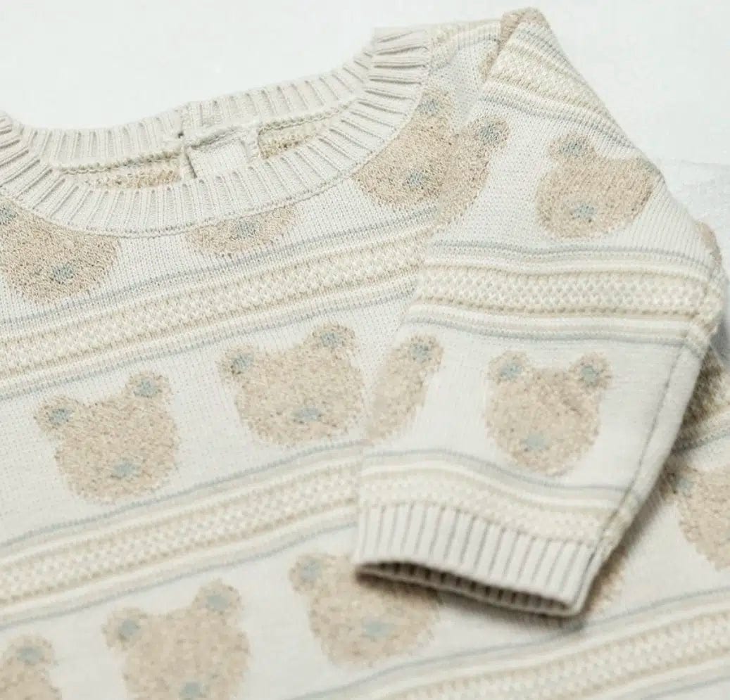 Emile et Rose baby grow Emile et Rose 'Harry' Knit All in One with Hat