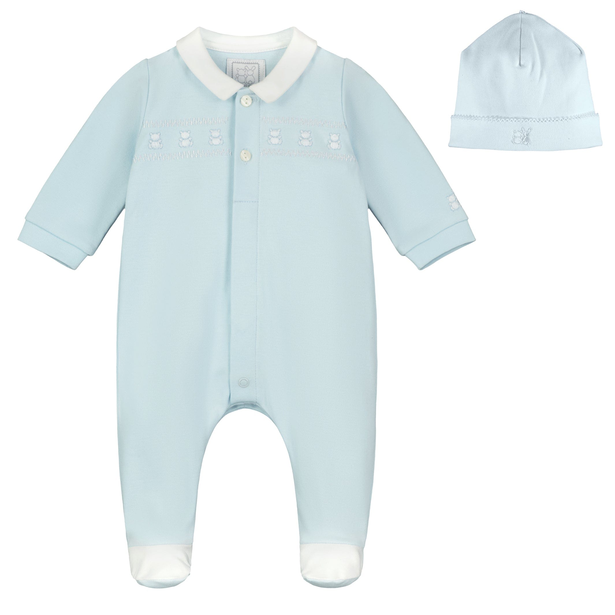 Emile et Rose Babygrow Emile et Rose 'Fisher' Boys Teddy Collar Babygrow