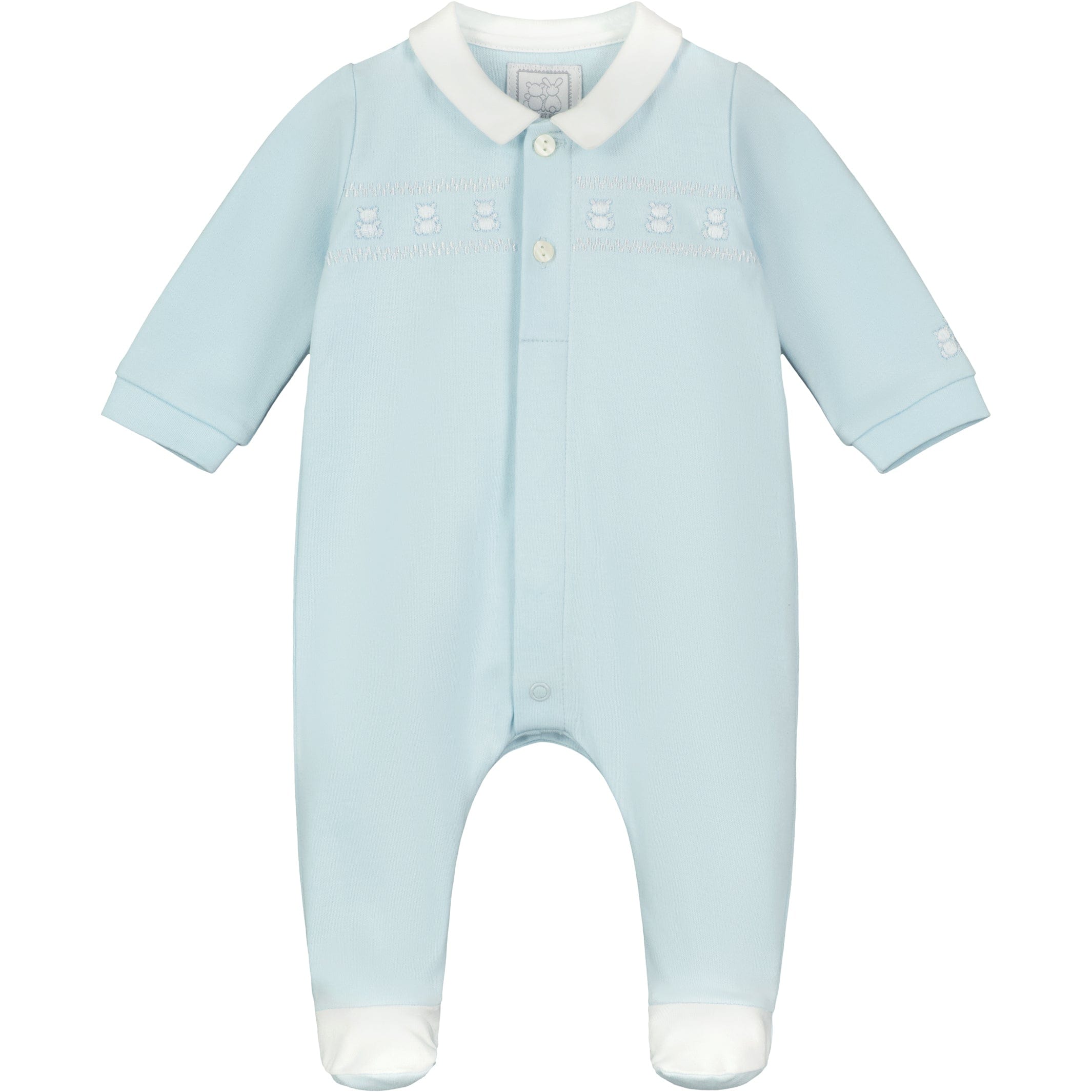 Emile et Rose Babygrow Emile et Rose 'Fisher' Boys Teddy Collar Babygrow