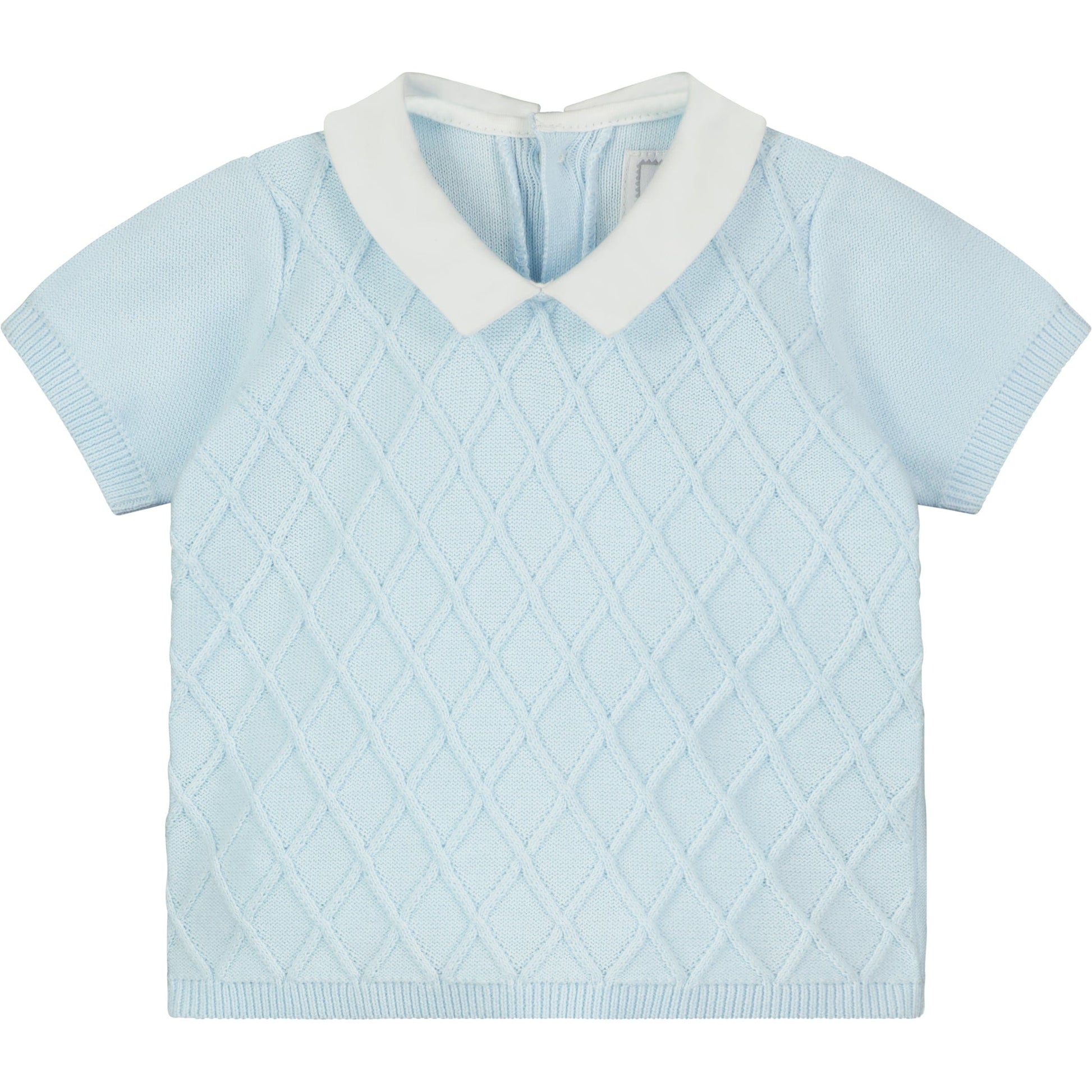 Emile et Rose Romper Emile et Rose 'Franklin' Diamond Knit Two Piece