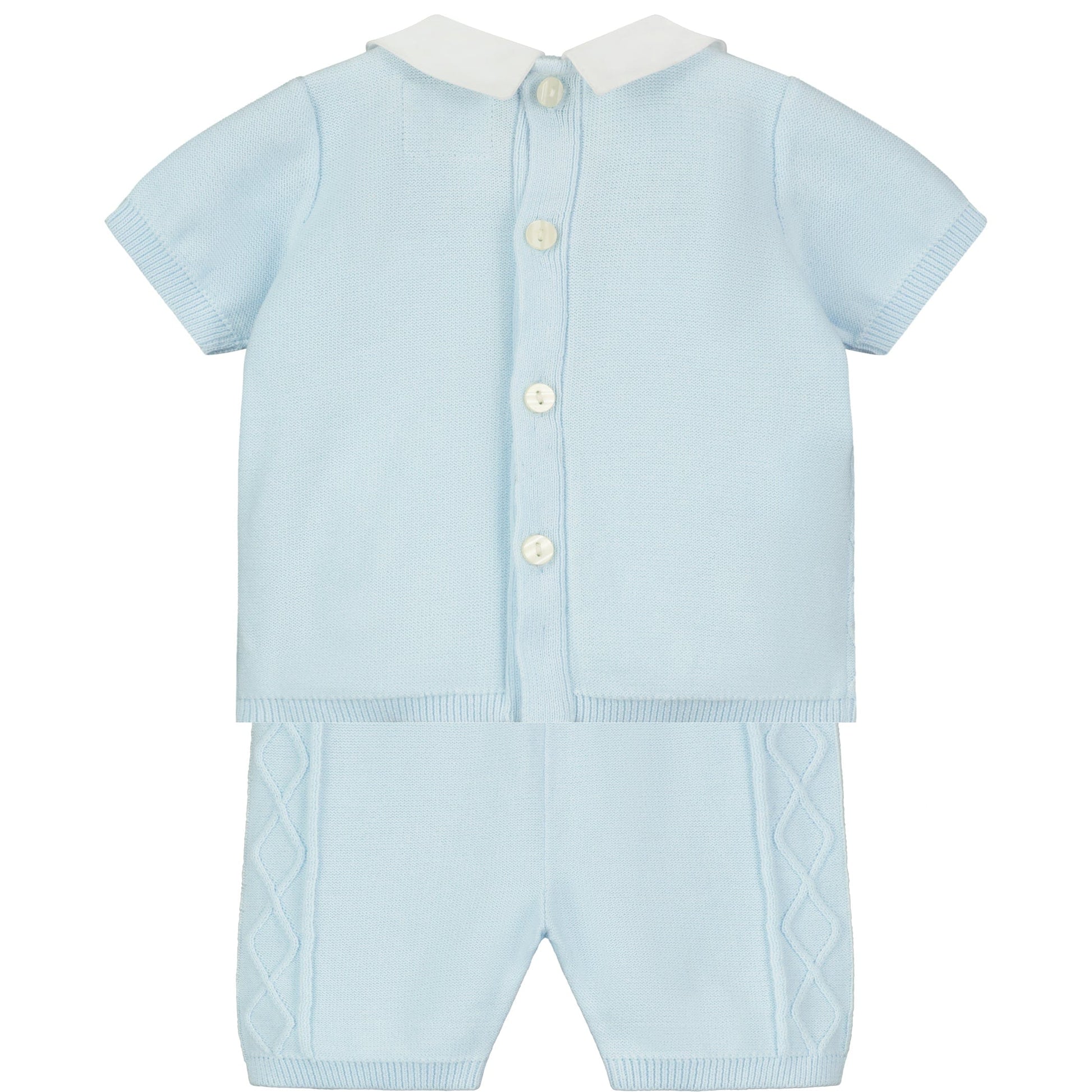 Emile et Rose Romper Emile et Rose 'Franklin' Diamond Knit Two Piece