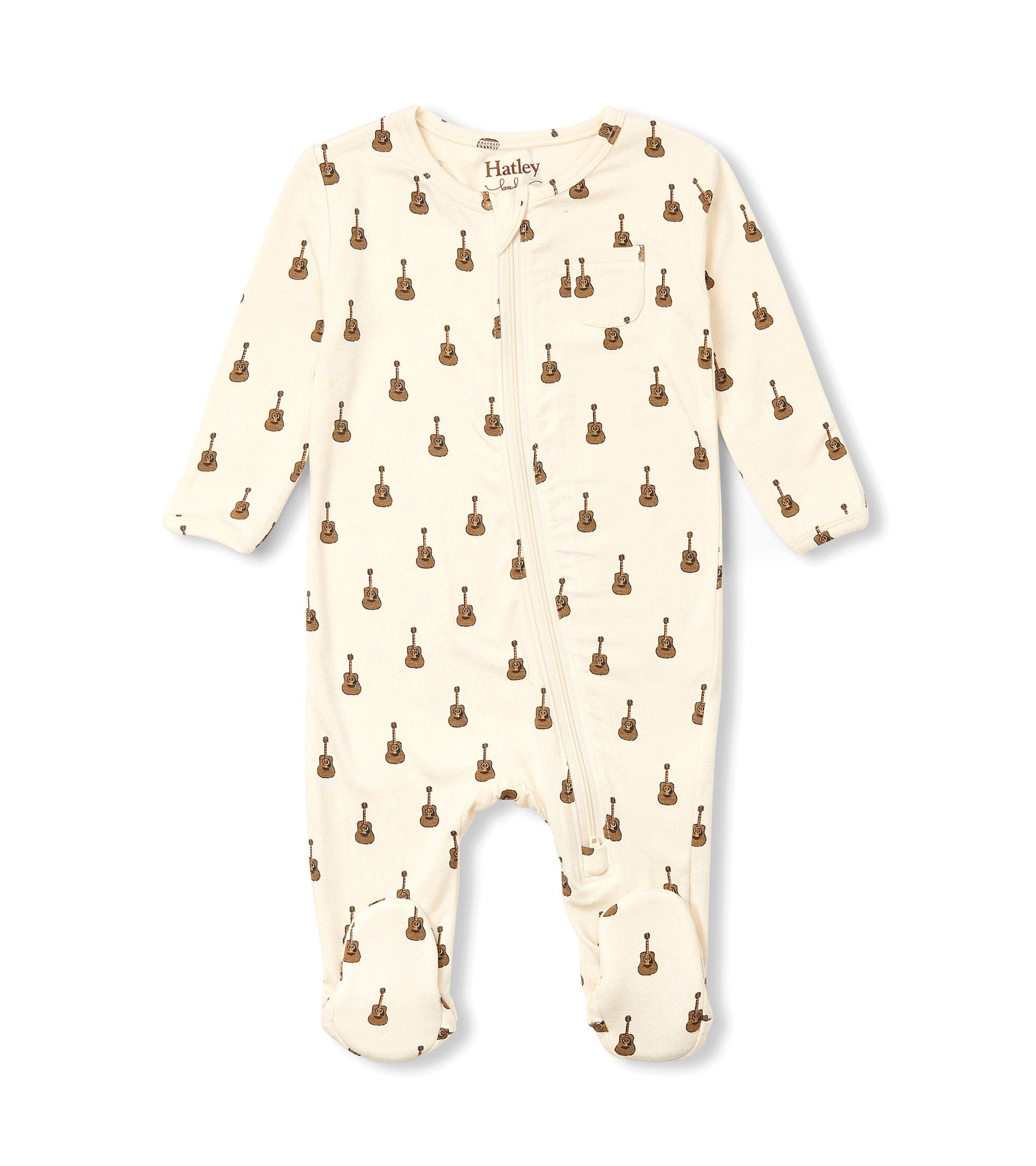 Hatley Babygrow Hatley 'Acoustic Guitar' Bamboo Babygrow