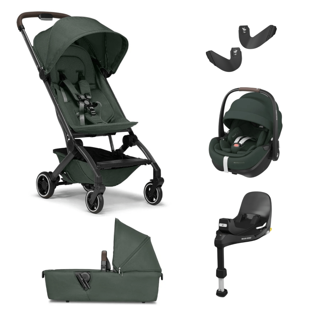 Joolz Prams & Pushchairs Forest Green Joolz Aer+ and Maxi Cosi Pebble 360 Pro2 Bundle