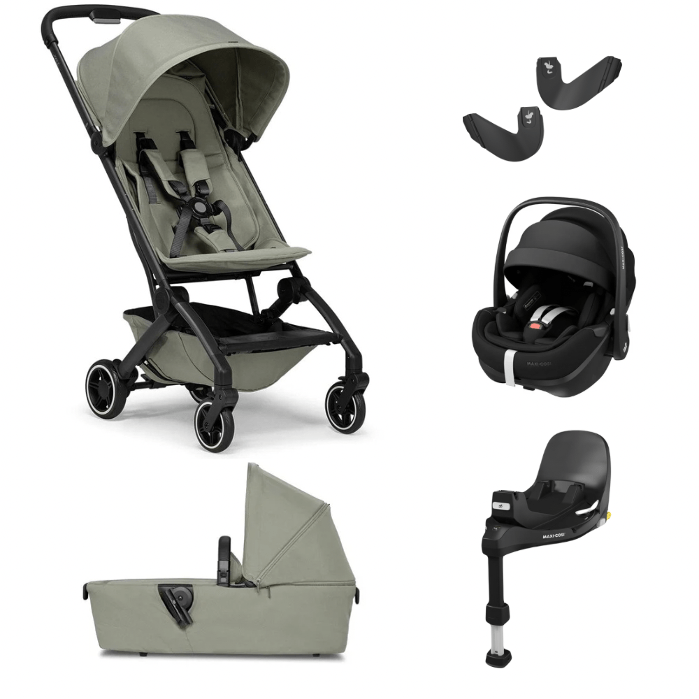 Joolz Prams & Pushchairs Sage Green Joolz Aer+ and Maxi Cosi Pebble 360 Pro2 Bundle