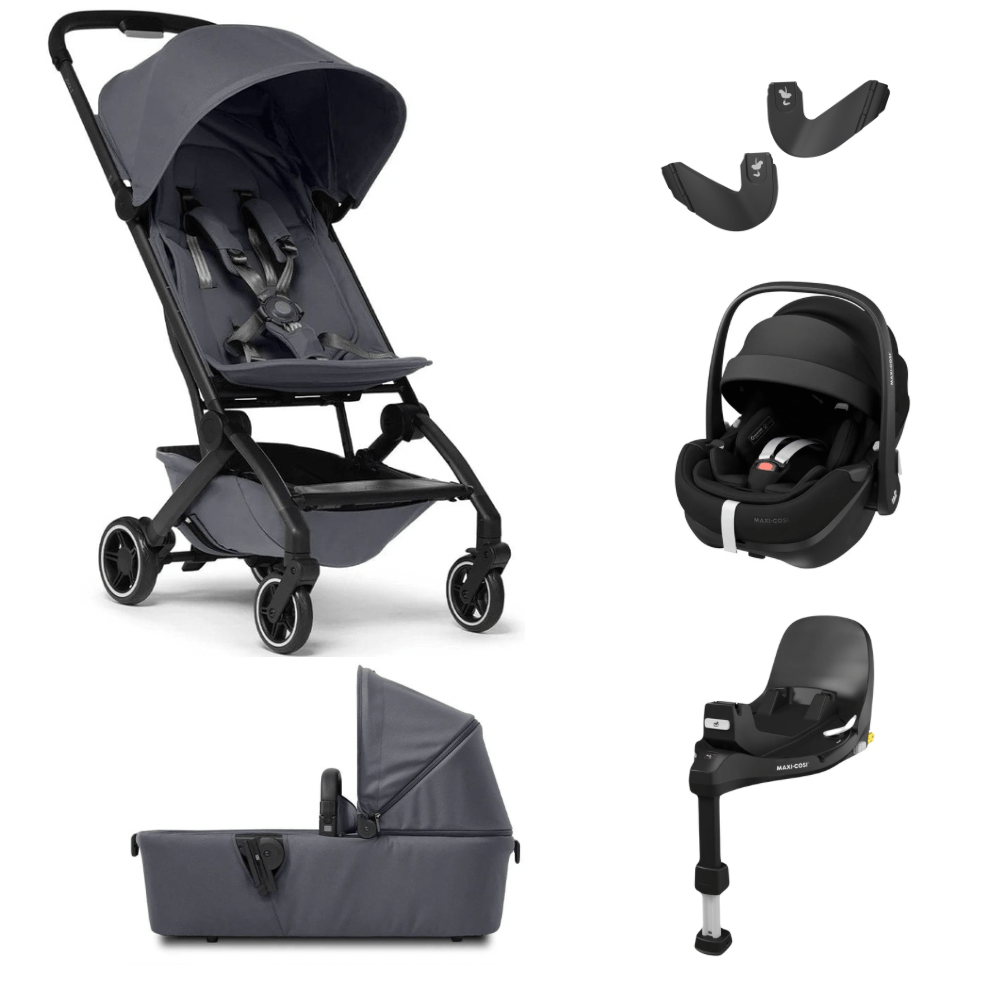 Joolz Prams & Pushchairs Stone Grey Joolz Aer+ and Maxi Cosi Pebble 360 Pro2 Bundle