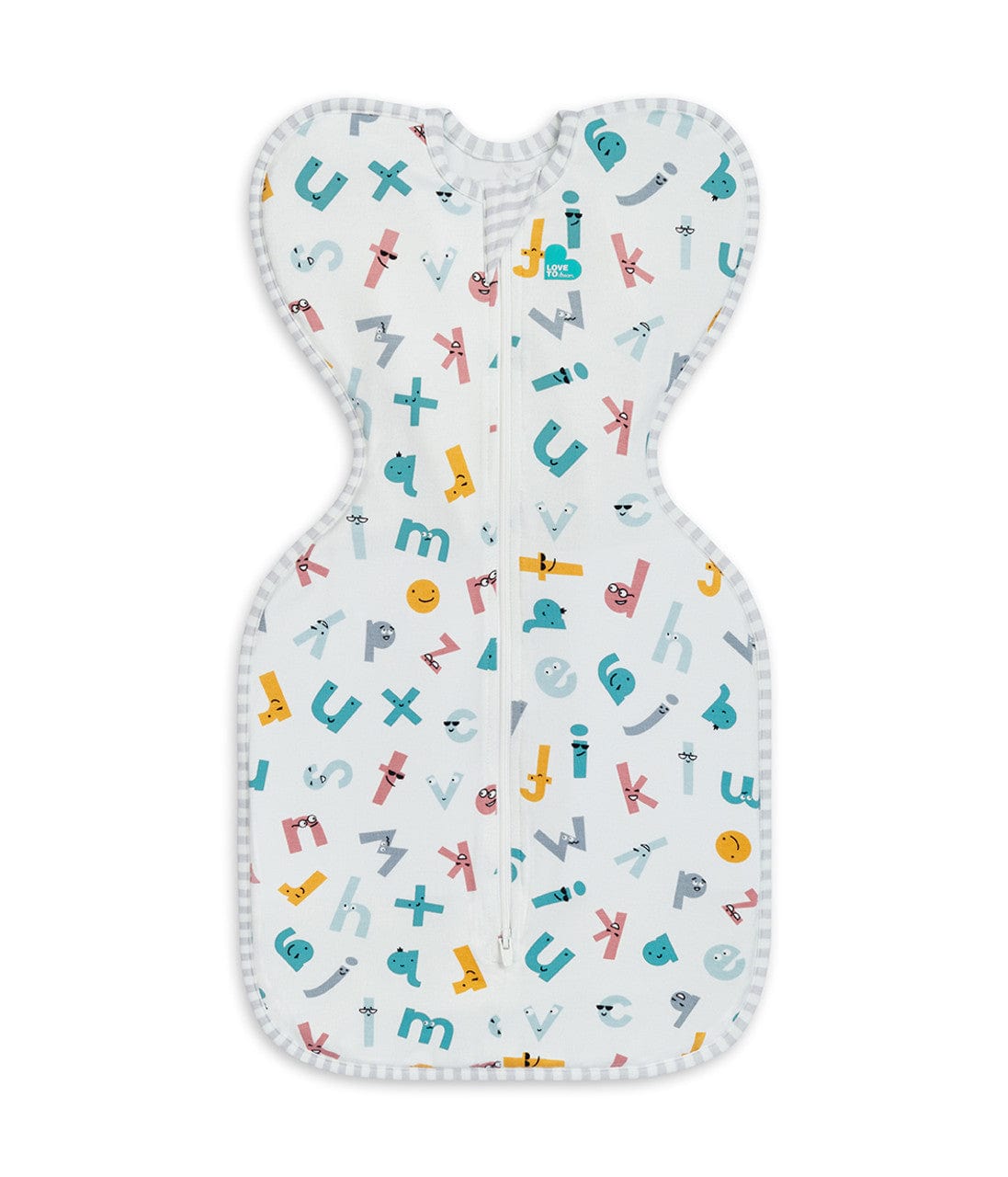 Love to Dream Sleeping Bag Love to Dream Swaddle Up™ECOVERO™ Moderate Alphabet Soup White