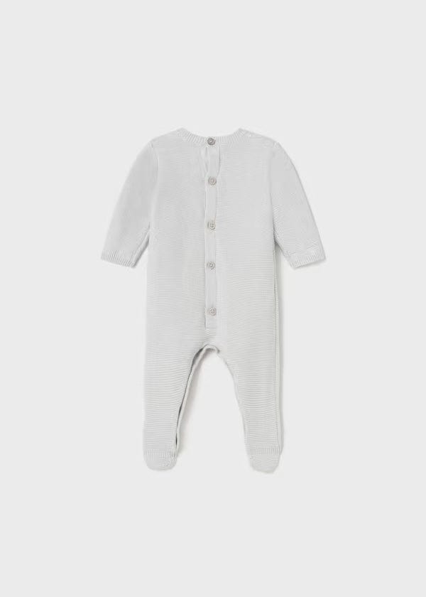 Mayoral Babygrow Mayoral  Boys Grey Cable Baby Grow