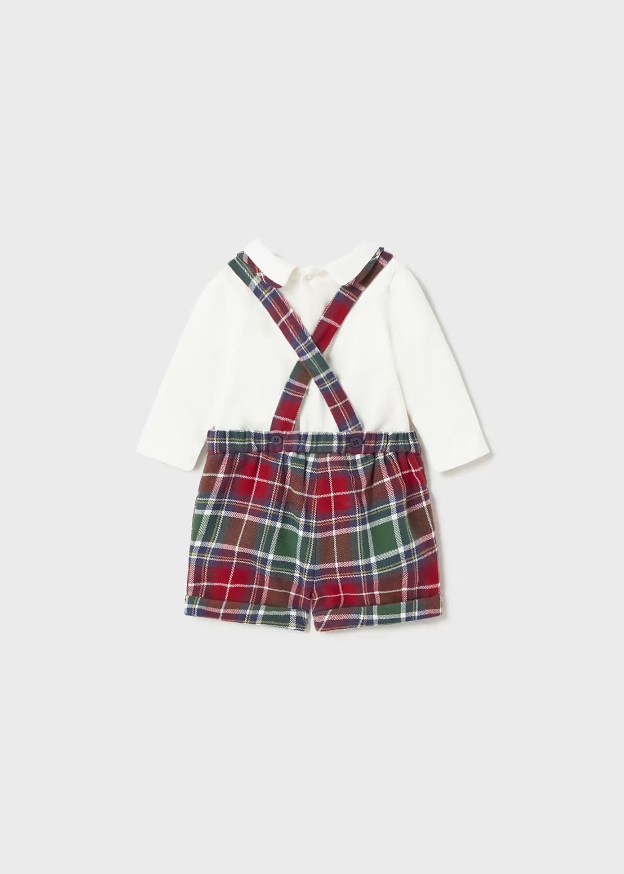 Mayoral Dungaree Mayoral Tartan Short Dungaree & Top Set