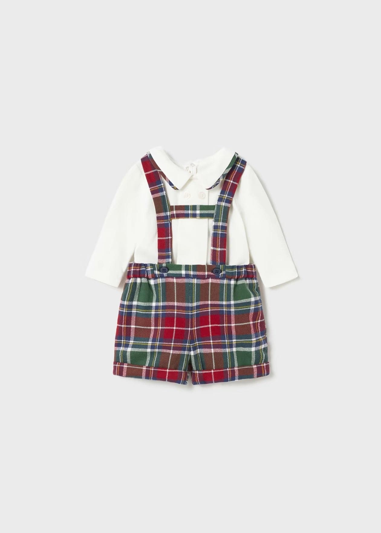 Mayoral Dungaree Mayoral Tartan Short Dungaree & Top Set