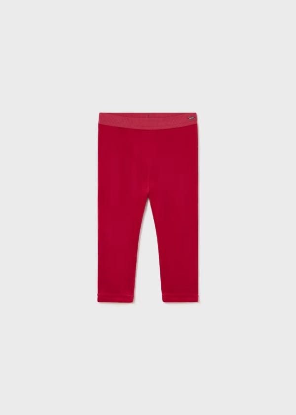 Mayoral Leggings Mayoral Red Velvet Leggings