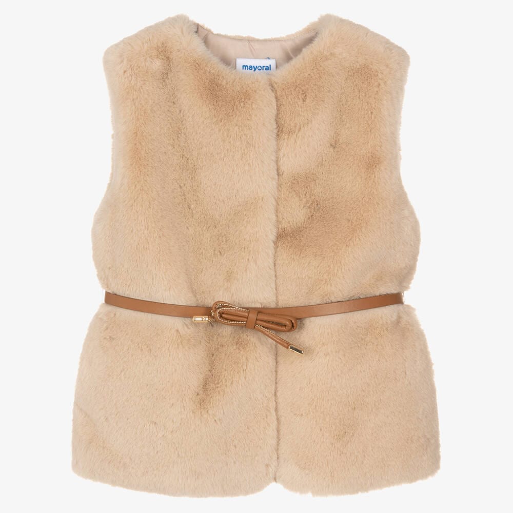 Mayoral Mayoral Girls Faux Fur Gilet-COMING SOON- PRE ORDER