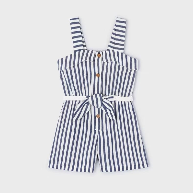 Mayoral Playsuit Mayoral Navy & White Striped Playsuit