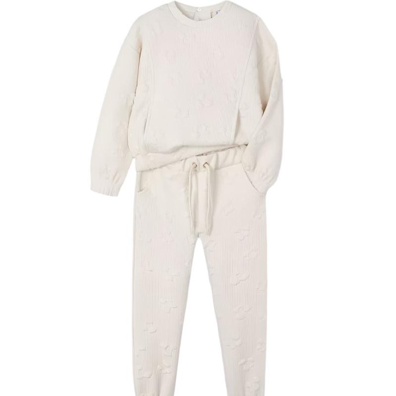 Mayoral Two piece set Mayoral Cream 2 Piece Quilted Tracksuit